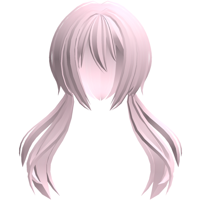 moe jellyfish anime flowy ponytails pink