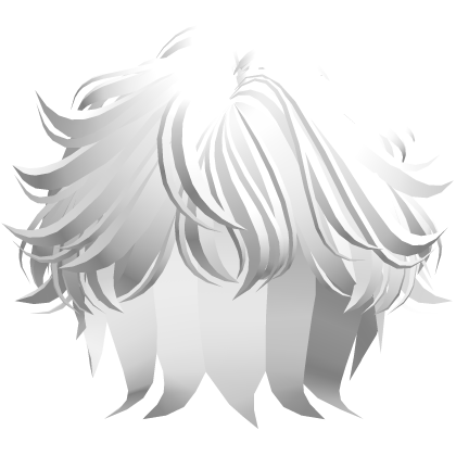 💯Fluffy Messy Hair(White) Roblox item