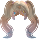 Sweet Pigtails Hair w/ Clips (Cotton Candy)