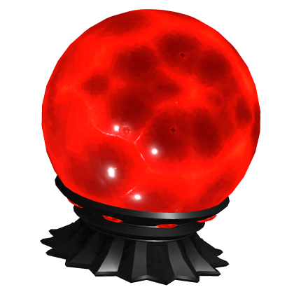 Glowing Witch Crystal Ball - Emissive Red