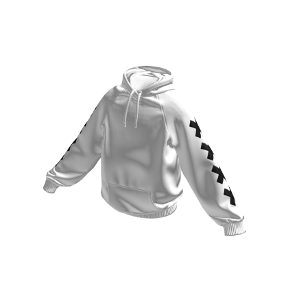 White & Black Stitches Cozy Hoodie thumbnail