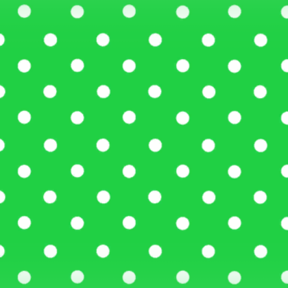 Green White Polka Dots