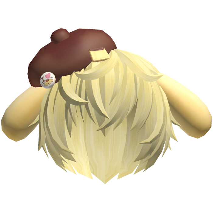 ♡ cute kawaii pompompurin boy hair 🍮 yellow