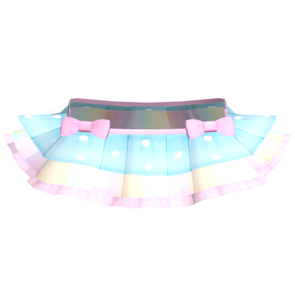 (｡ᴖ ཀ ᴖ)🍭 polka dot blue cotton candy tutu