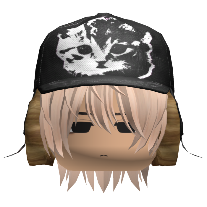 cute boy w kitty cap ushanka + hair