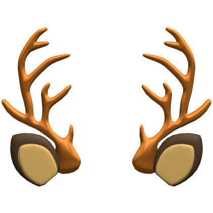 orange reindeer antlers
