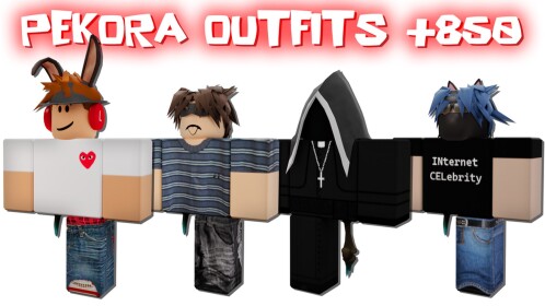 [NEW🥕] PEKORA OUTFIT IDEAS [850✚ ]