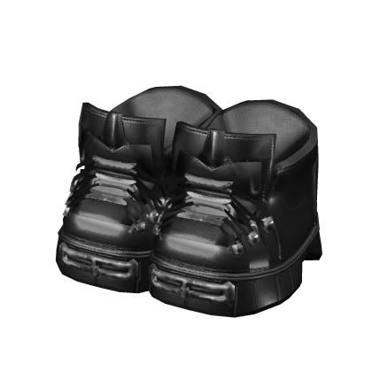 Y2K Gothic Black Rockstar Boots