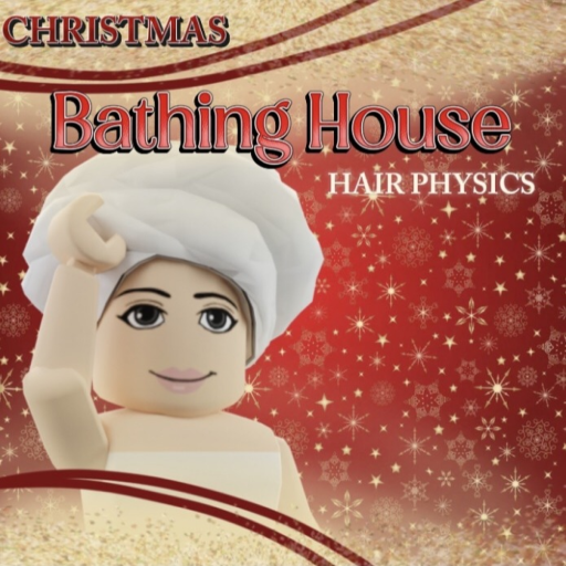 (🎄) Hair Physics: Bathing House official Roblox game thumbnail