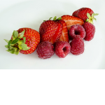 Raspberries + Strawberries