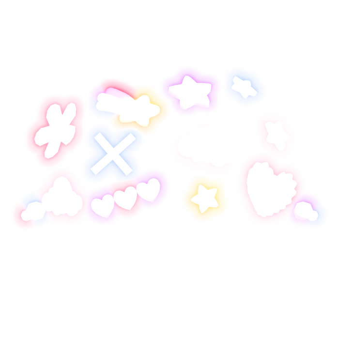 [Emissive] Cutecore Neon Hairclips 