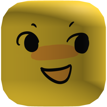 Silly Happy Smiling Noob Face [Yellow] Roblox item