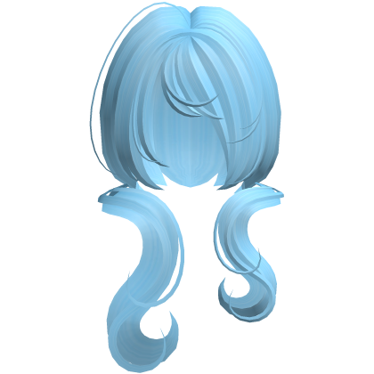 ♡: cutesy doll swirly pigtails in blue Roblox item