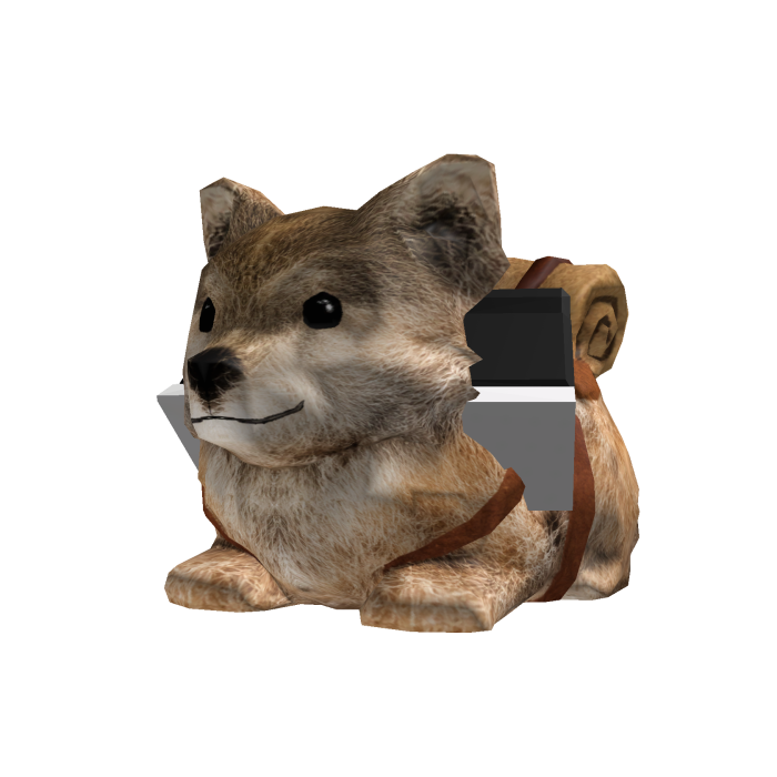 Riding a cute dog