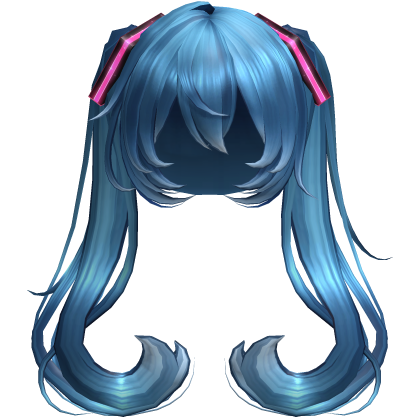 Miku Beam Twintails Hair Roblox item