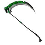 (CODE= 4T8) Apex Goldy Viridian Cyber-Shell Scythe