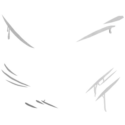 battle face scars claw anime blood in white v2 Roblox item