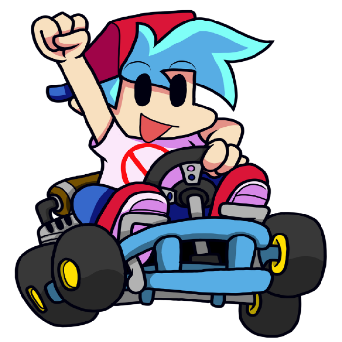 Boy in Mario Kart (without watermark) Roblox decal