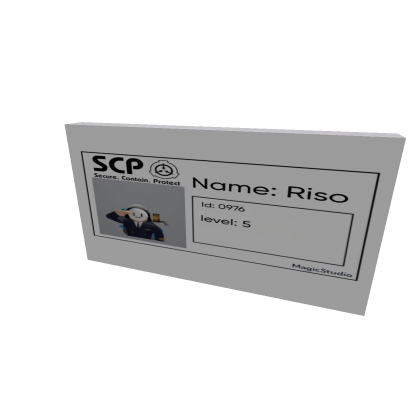 scp id by risobloxcraft