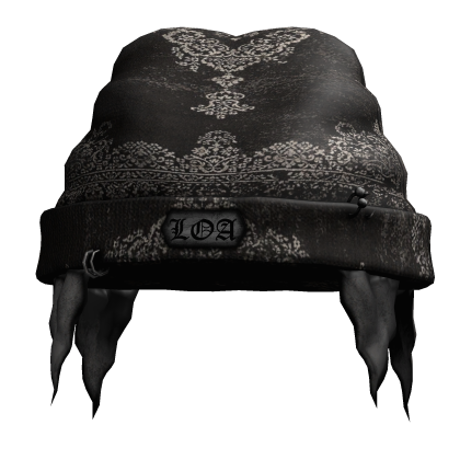 Brown Paisley Distressed Beanie w/ Bandana Roblox item
