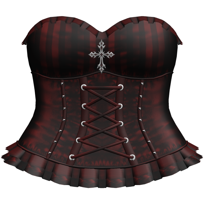 Gothic Emo Red Pinstripe Clown Dress