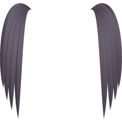 long straight hime cut ashe purple Add on