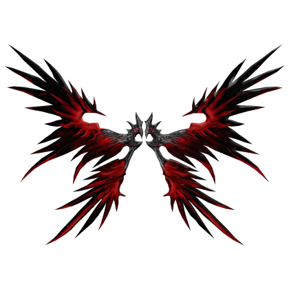 Demonic Black and Red Wings