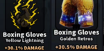 ********YELLOW LIGHTNING/GOLD RETROS********