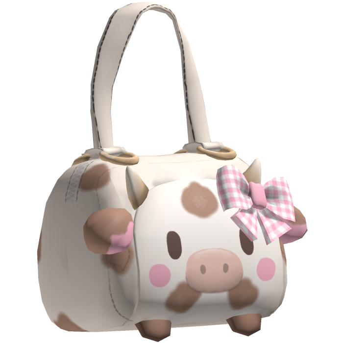cute choco cow purse