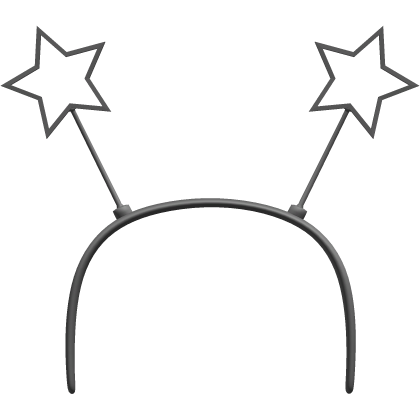 gray star headband