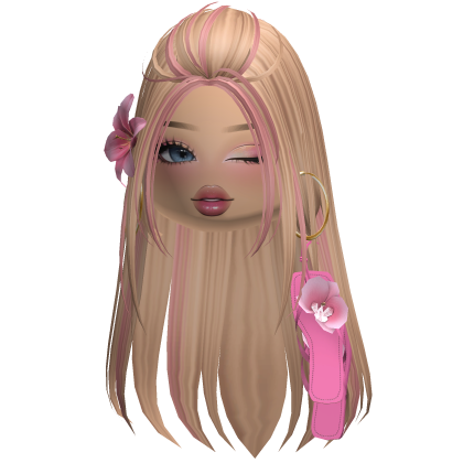 Cute Midnight Sun Tropical Hair w/ Beach Sandals  Roblox item