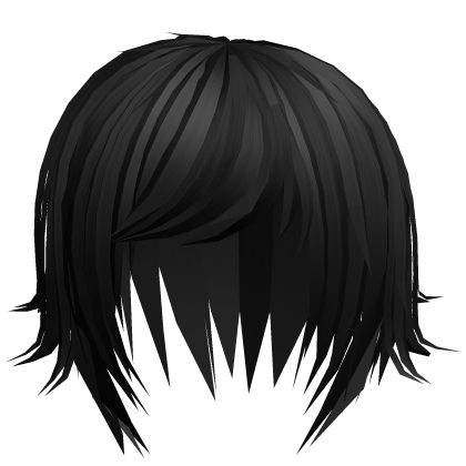 long messy anime emo scene hair Roblox item