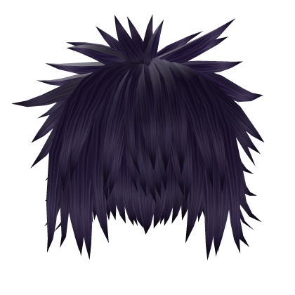 Messy Spiky Emo Purple Hair Roblox item