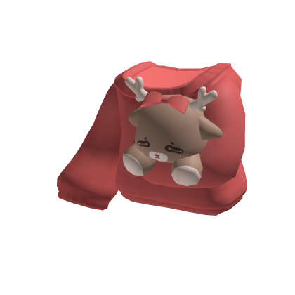 holding reindeer christmas sweater red thumbnail
