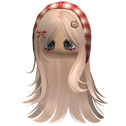 Cute Igari Girl w Plaid Headscarf Blonde Roblox item