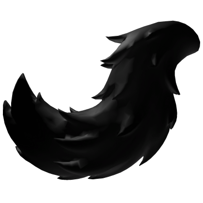 Black Fluffy Wolf Tail