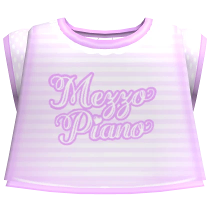 ♡ adorable mezzo piano shirt in purple | Roblox Item - Rolimon's