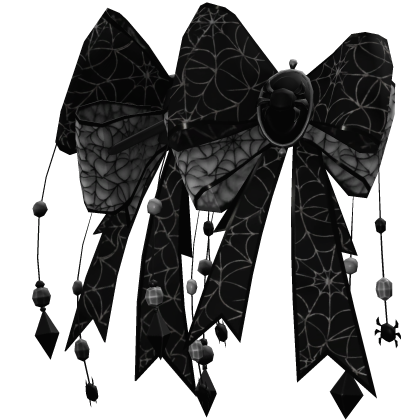 Gothic Monochrome Halloween Spiderweb Hair Bows