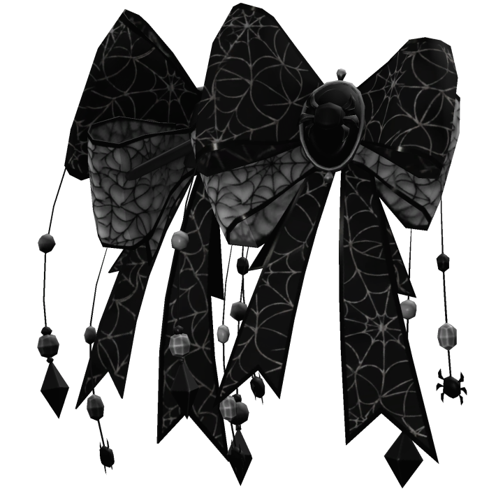 Gothic Monochrome Halloween Spiderweb Hair Bows