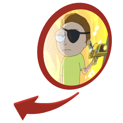 Animated Evil Morty Meme Circle (Rick and Morty) Roblox item
