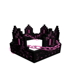Pink Grunge Gothic Chained 8-Bit Crown [ADD-ON]