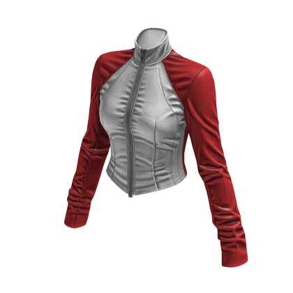 New York Street Racer Jacket (White Red)