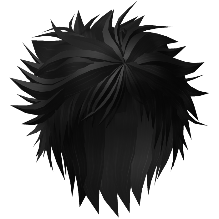 Black Messy Anime Hair 30.