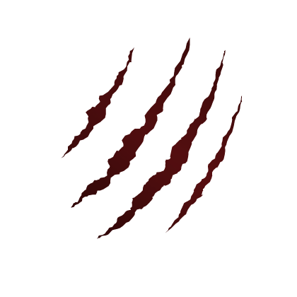 Claw Scratch Face Sticker