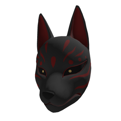 Fox mask : Black Roblox item