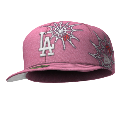 ✤ Pink Custom Fitted Cap - Tilted Roblox item
