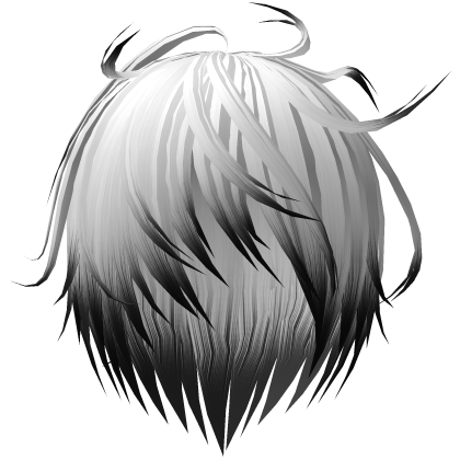 White Black Vispy Japanese Emo Boy Vkei Hair 9. Roblox item