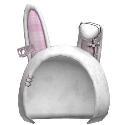White Bunny Hat Y2k Grunge Vamp Trendy Cute | Roblox Item