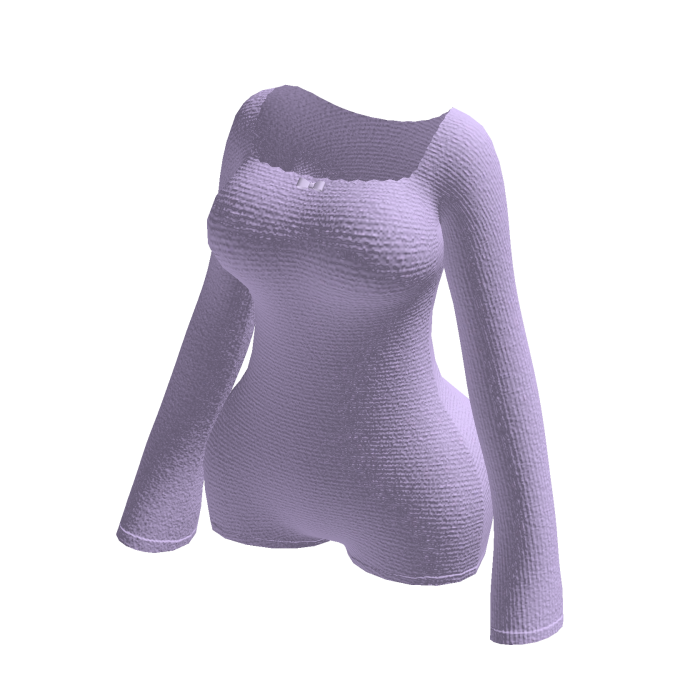 Lavender Sleeved Bodysuit