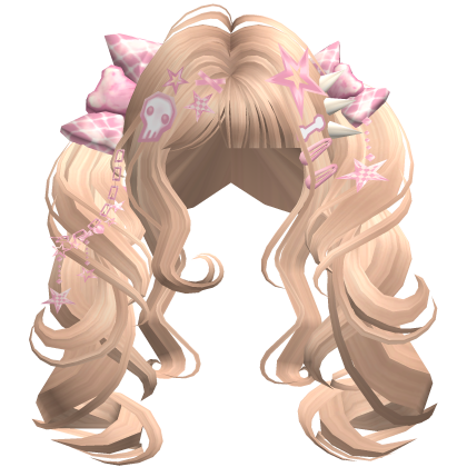 ♡ Scene Fluffy Gyaru Pigtails (Blonde)